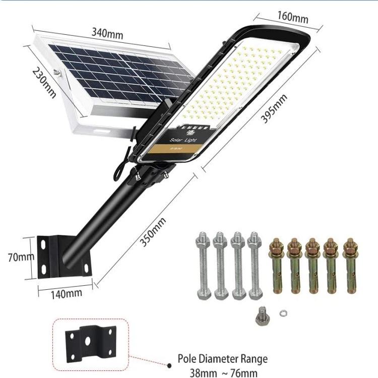 solar street light with panel and battery solar street light with panel and battery