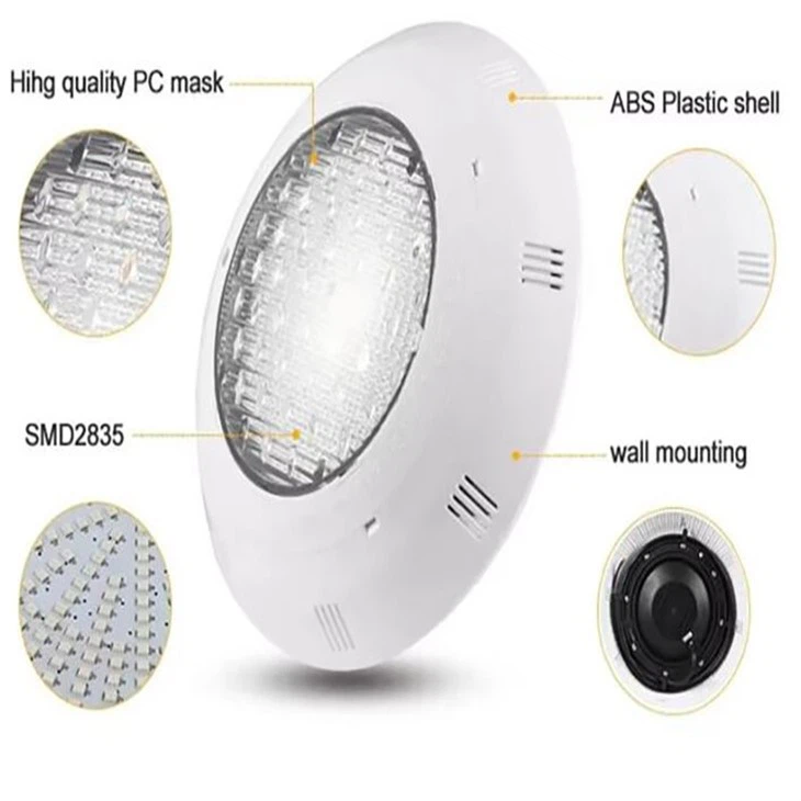 pool fountain with lights